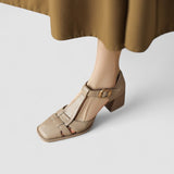 Scarlett – Ortopéd T-strap Blokk sarkú