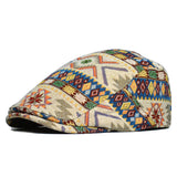 Milán - Vintage Nyomtatott Lapos Sapka