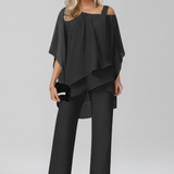 Jana | Női Cold-Shoulder Laza Wide-Leg Overall
