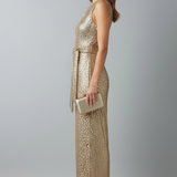 Franziska | Női Pailletten Egyenes Szárú Esti Jumpsuit