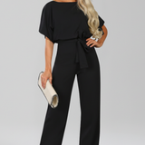 Jasmin | Női Klasszikus Wide-Leg Jumpsuit Kötőövvel