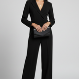Greta | Női Kerek Nyakú Klasszikus Jumpsuit Derékpánttal