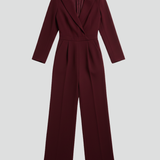Greta | Női Kerek Nyakú Klasszikus Jumpsuit Derékpánttal