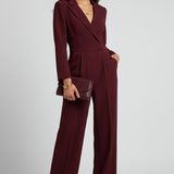 Greta | Női Kerek Nyakú Klasszikus Jumpsuit Derékpánttal