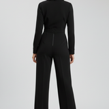 Jessica | Női Galléros Széles Lábú Derékban Fitted Overall