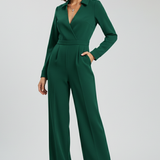 Jessica | Női Galléros Széles Lábú Derékban Fitted Overall