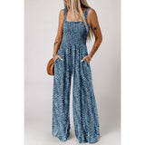 Ursula | Elegáns Női Tavaszi Jumpsuit Virágmintával és Széles Szárral